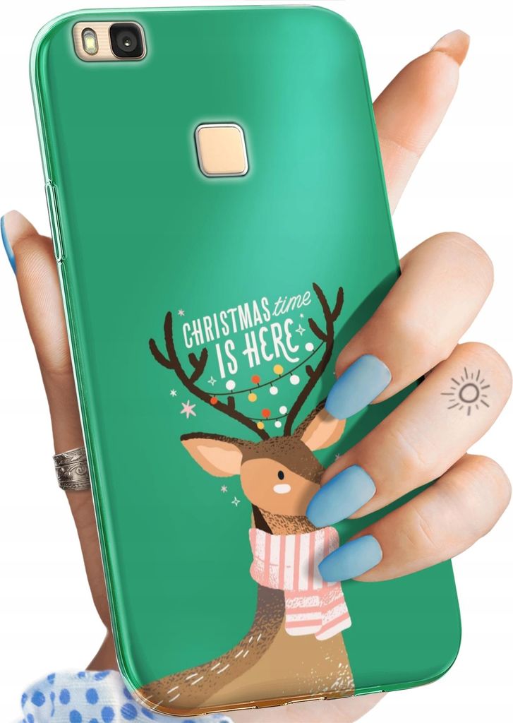 Bunt Hülle für HUAWEI P9 LITE Schutzhülle Handyhülle Handy TPU Silikon Case Slim Cover Case Weihnachten Rudolf