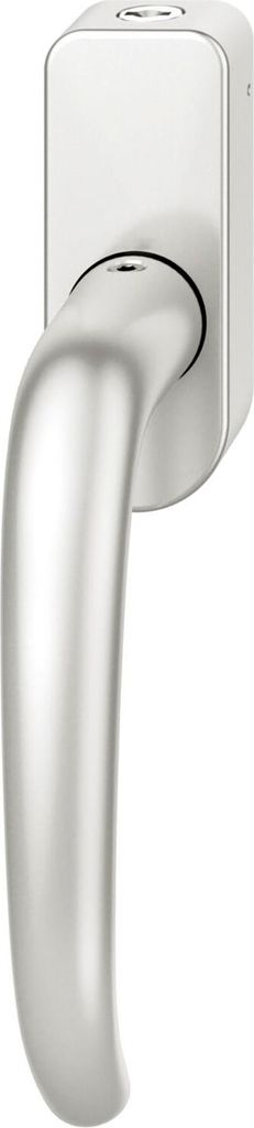FSB Fenstergriff 34 1023 abschließbar ovale Rosette, Aluminium silber eloxiert