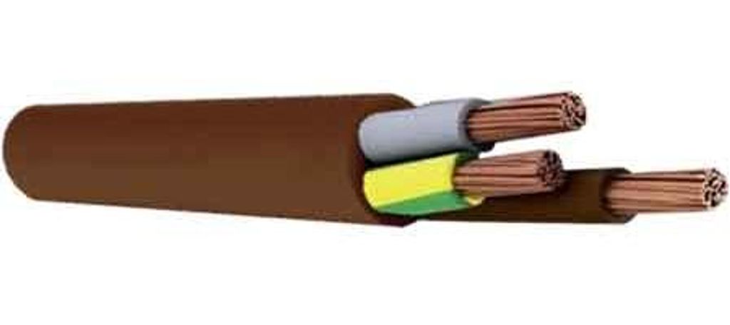 KABEL TRÓJŻYŁOWY „BRĄZOWY” o przekroju 3x2,5 mm Zdjęcie produktu 