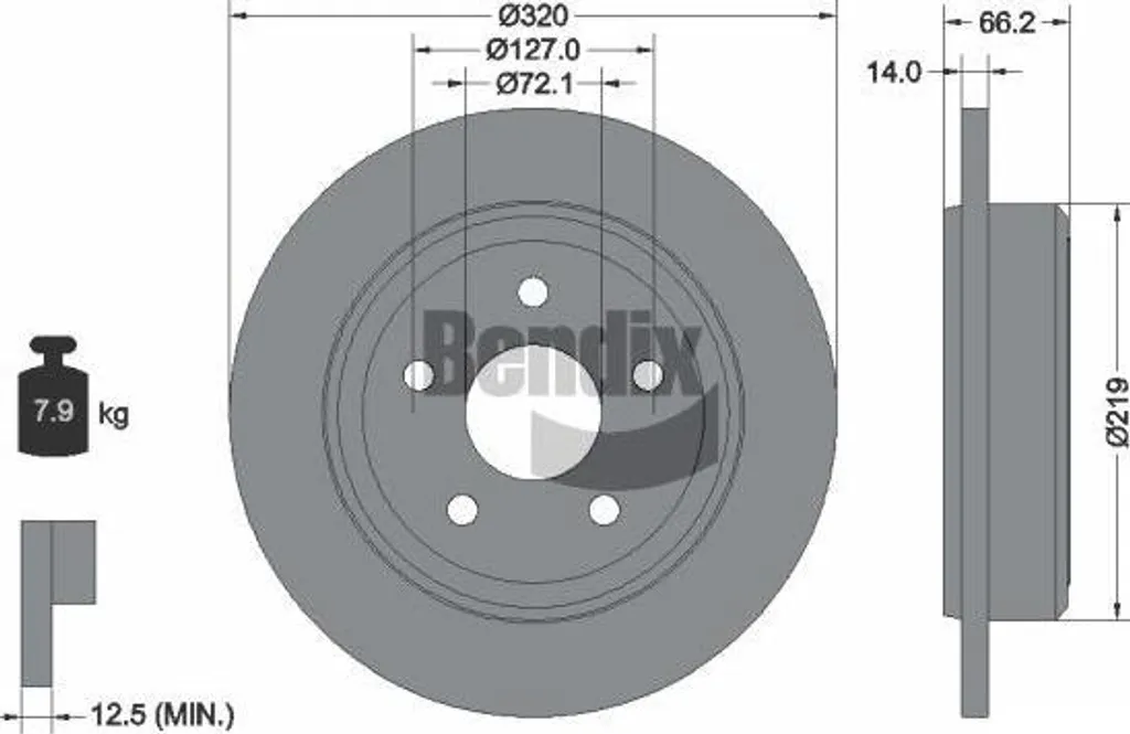 Disque de frein fiable pour Jeep Commander, sécurité roue avant