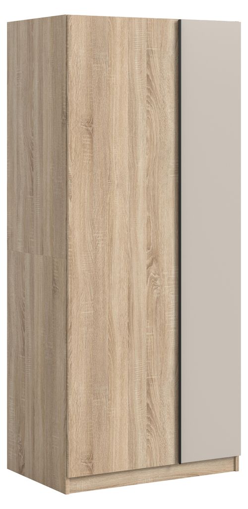 Kleiderschrank Oakland - 80x183x53 cm - 2 Türen - Sonoma Eiche