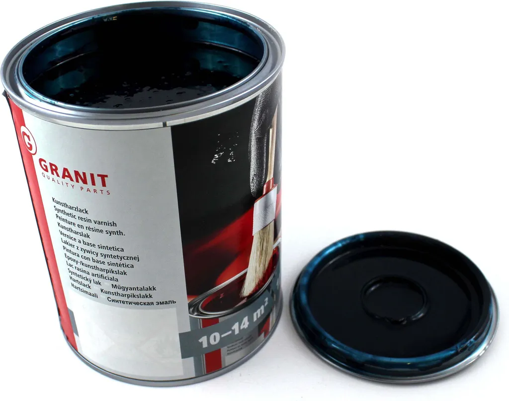 Peinture Deutz bleu marine RAL 5004 Nopolux Wickens Granit en pot de 1L