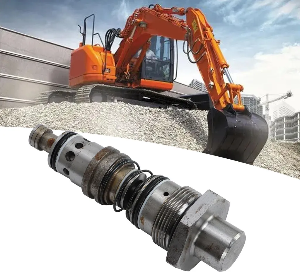 Soupape de trop-plein standard pour pompe de pelle Hitachi en acier pur - 11