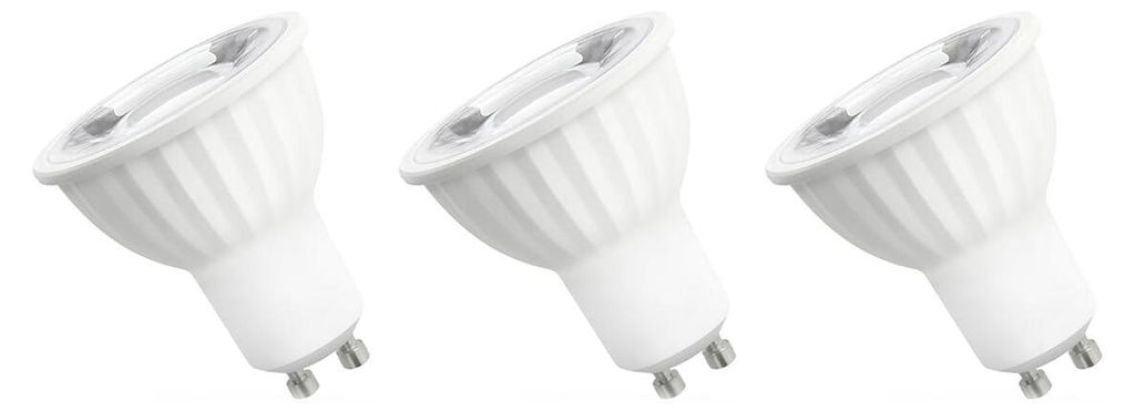 Spectrum GU10 LED Spot Lampe 6W 410lm 3000K Warmweiß 230V 3 Stück
