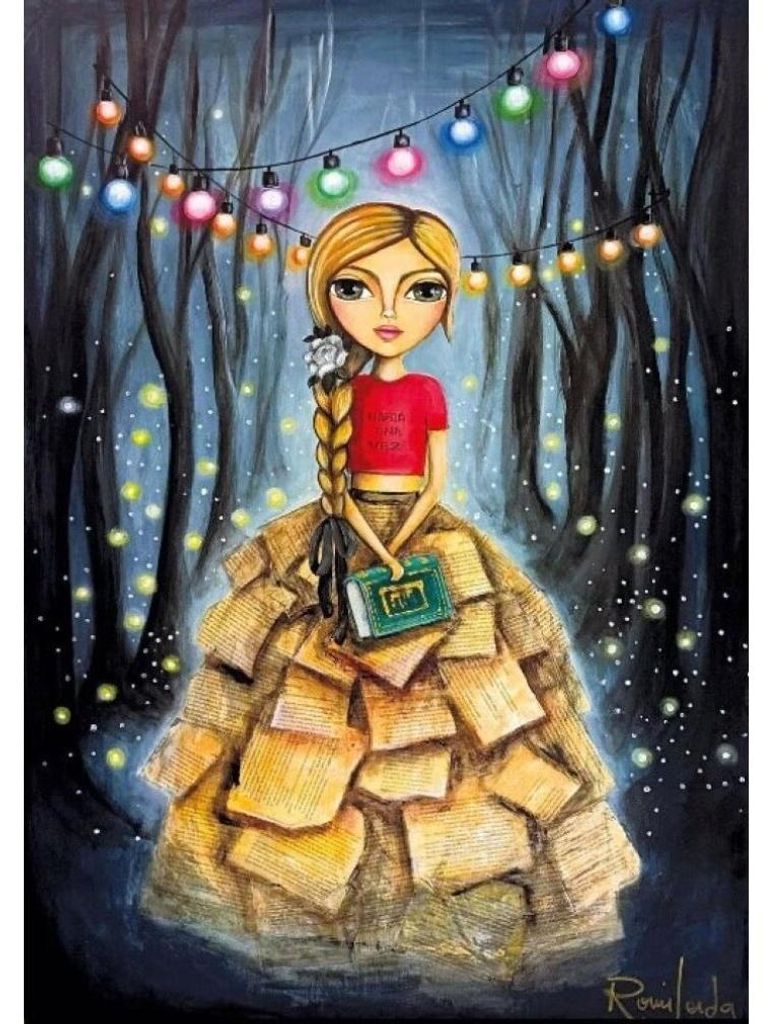 Magnolia Puzzle Bookworm Girl 1000 Teile Kunst Puzzle