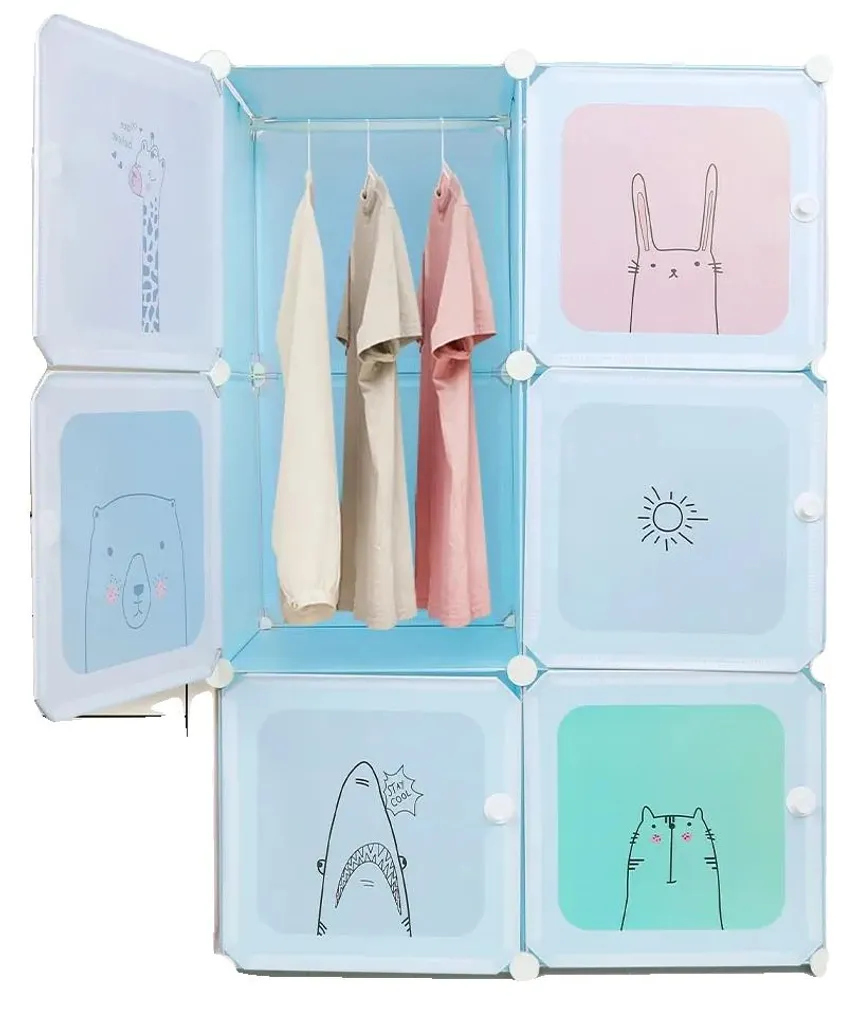 Étagère de rangement modulable 6 cubes pour chambre enfant et intérieur