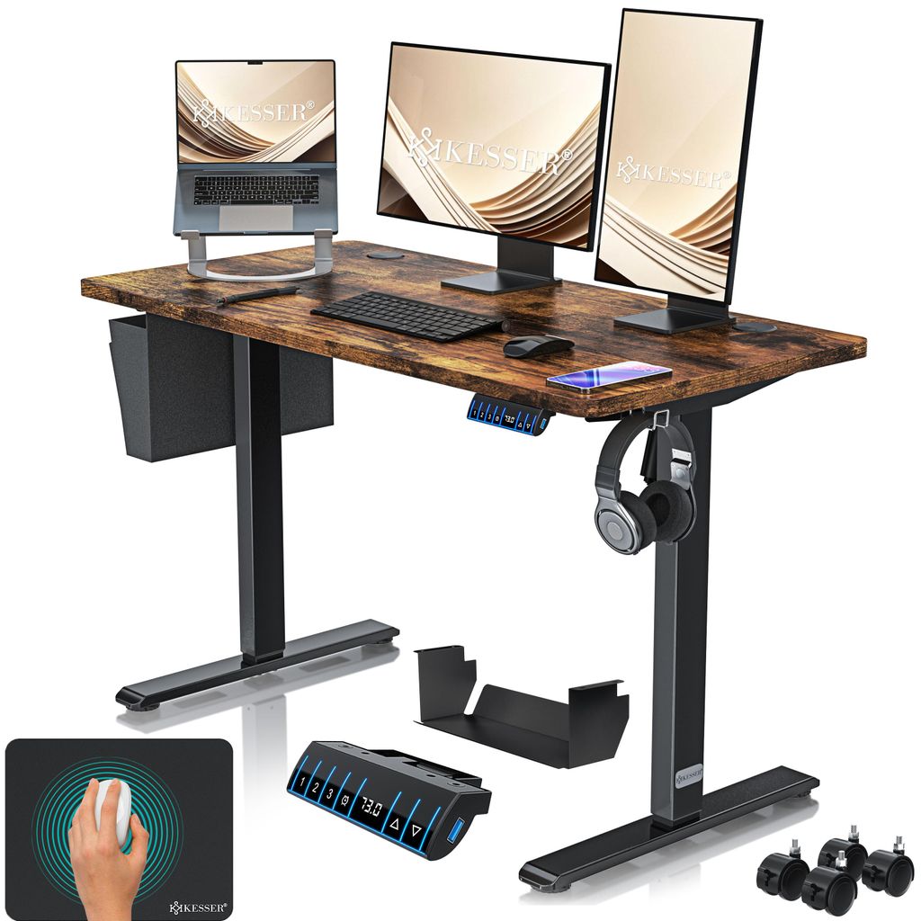 KESSER® Schreibtisch elektrisch & höhenverstellbar Produktbild 