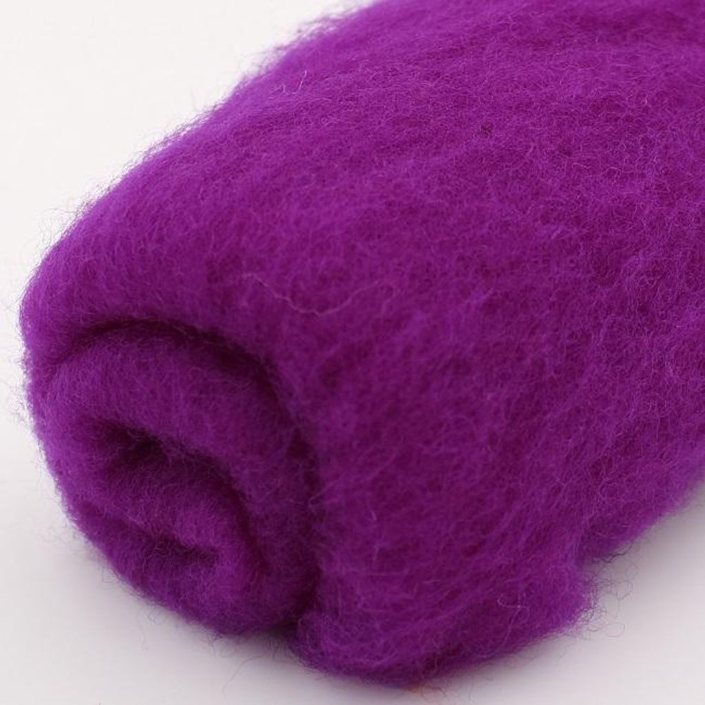 Filzwolle im Vlies - Alpenwolle - 20g - fuchsia Produktbild 