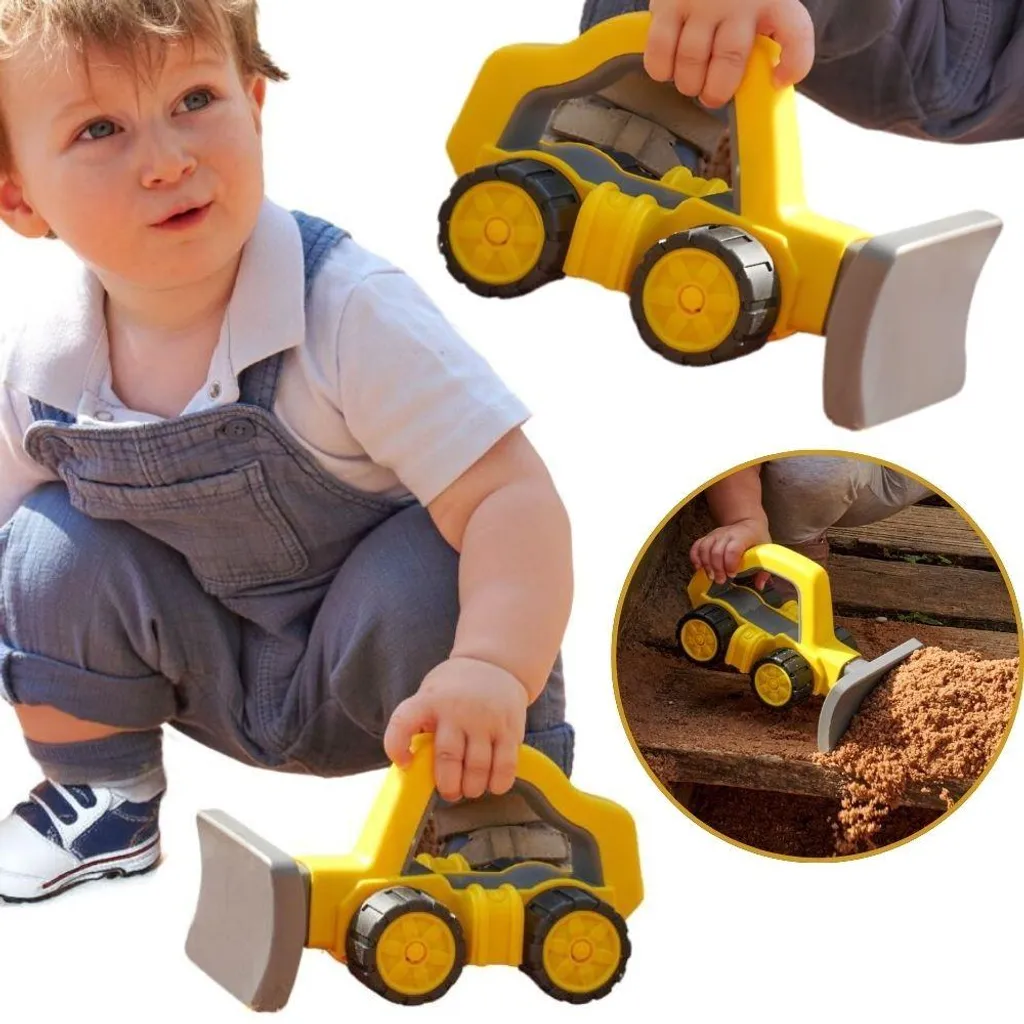 Bulldozer de plage et jardin pneus souples 2 L+ : Jouet de sable idéal