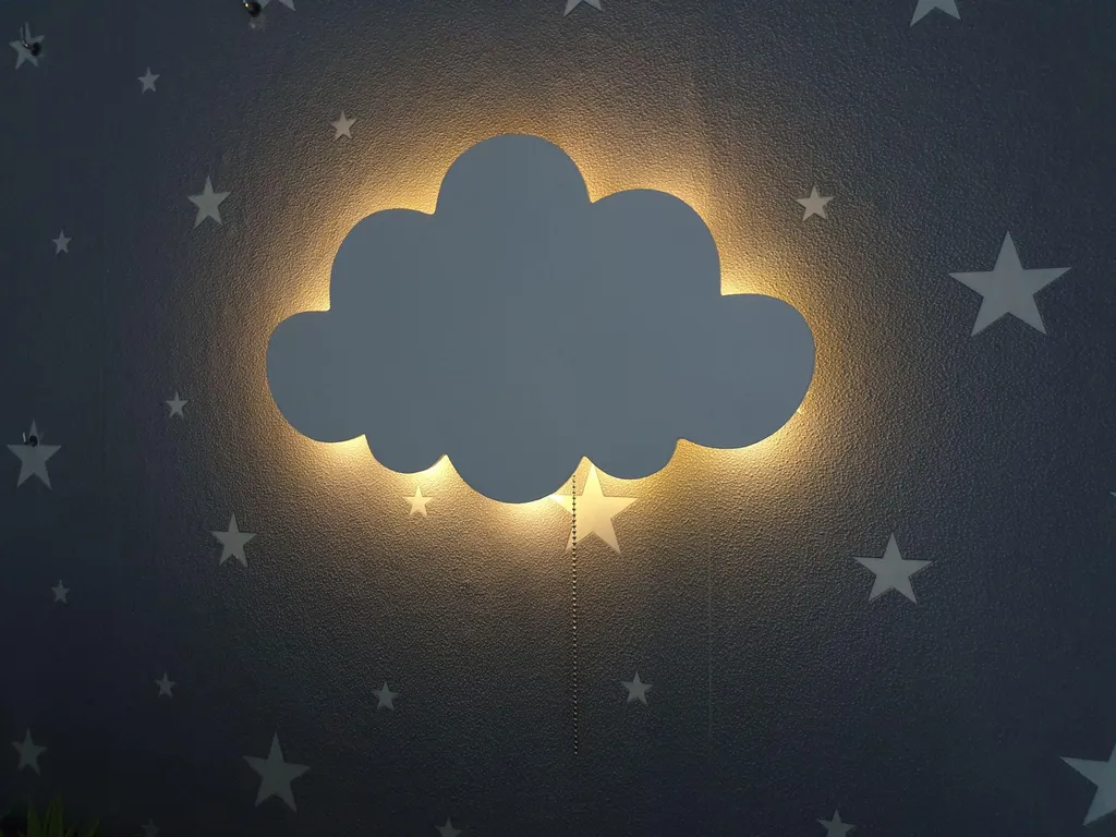 Veilleuse Cloud2 LED à piles - Éclairage doux et autonomie prolongée