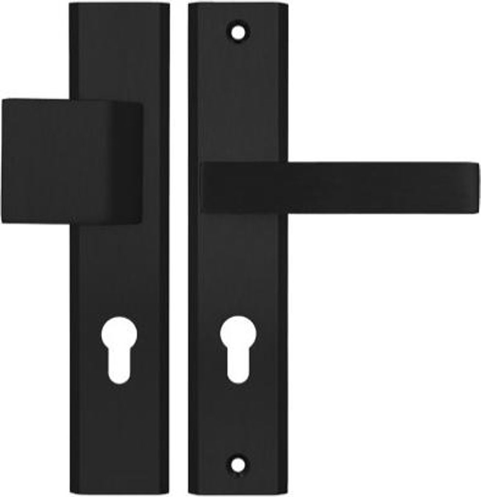 AXA Haga ++ 72 WB Türgriff, Farbe F8 - Schwarz (Türstärke Produktbild 
