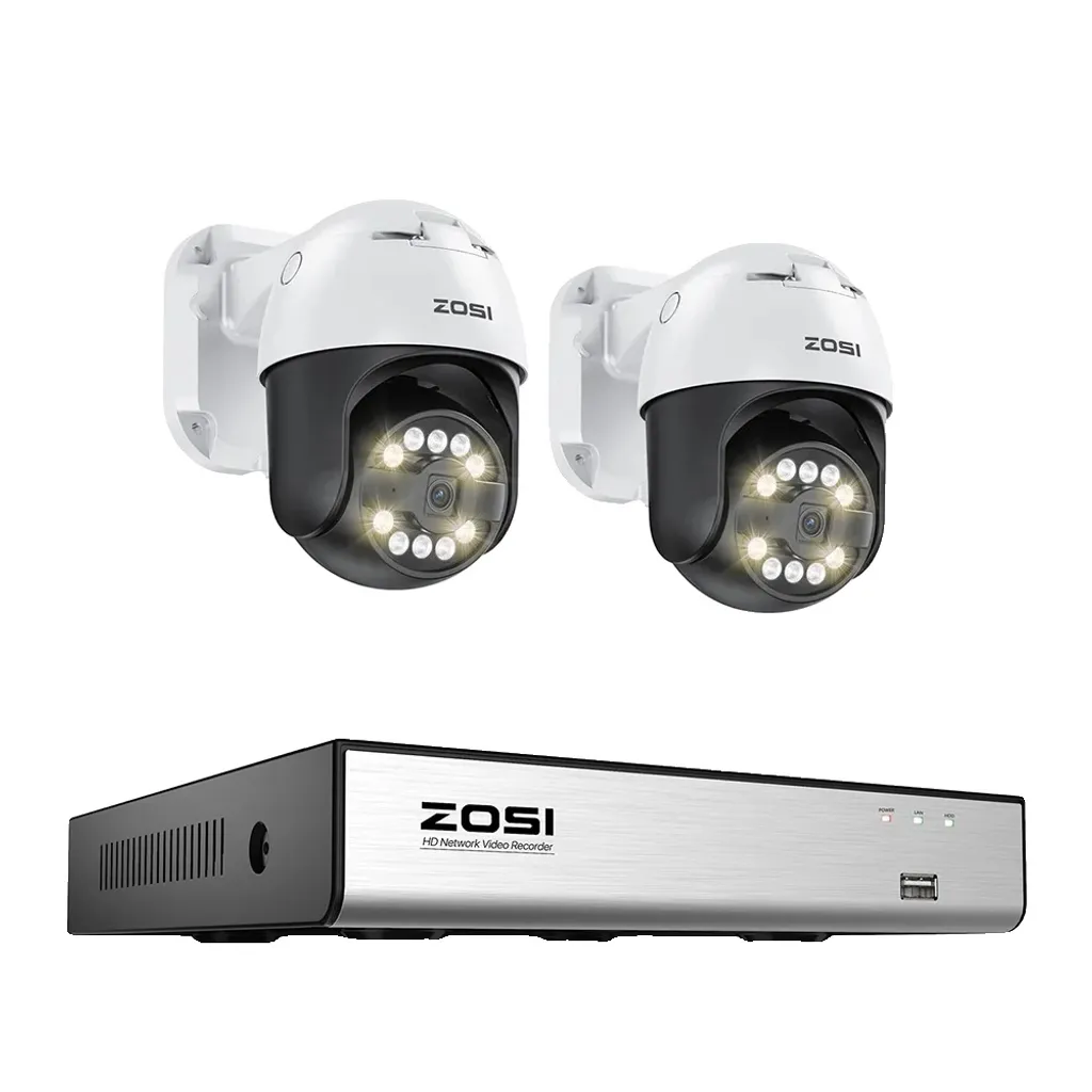 Caméra de sécurité 8MP pour surveiller la maison avec NVR 4K connecté