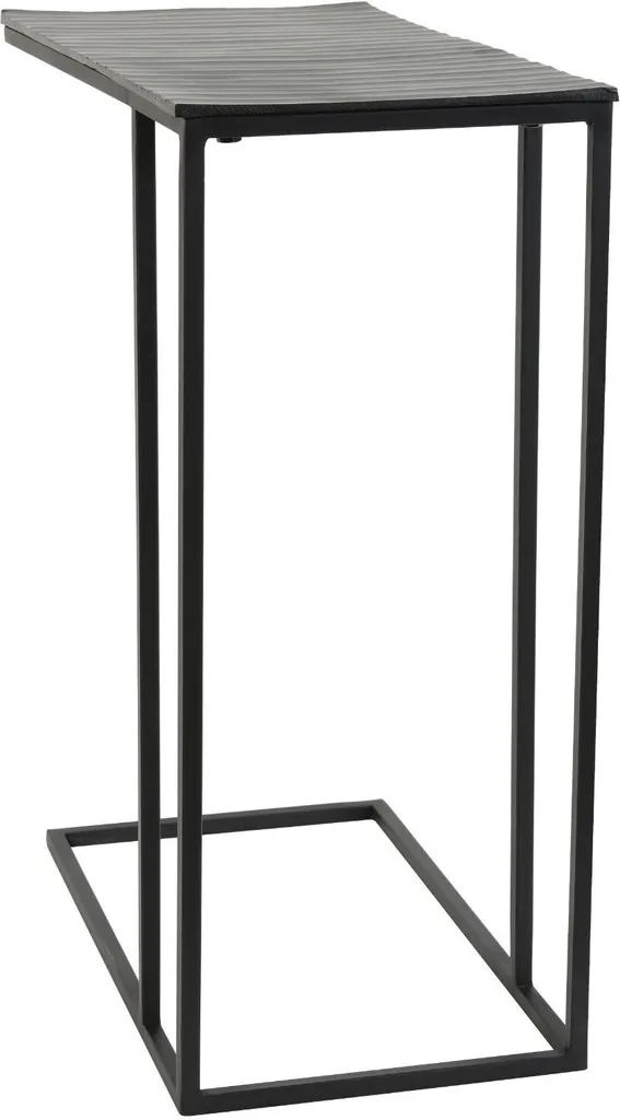 Petite table d'appoint métal noir mat Macy - Style industriel chic - 3