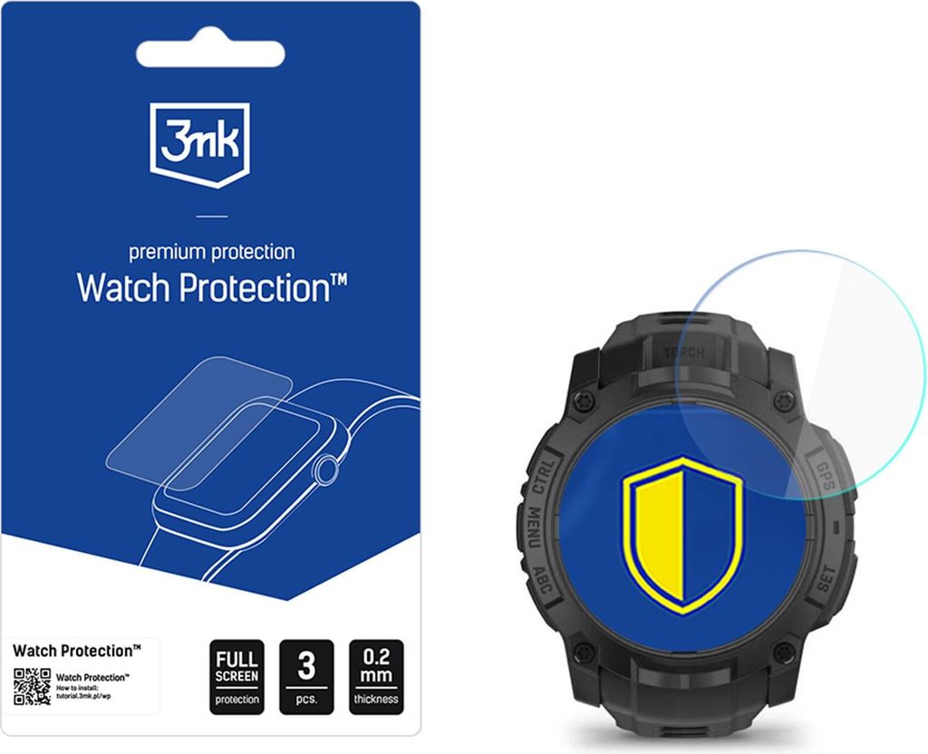 Garmin Instinct 3 Tactical Edition 50Mm - 3Mk Uhr Schutz Flexibleglass