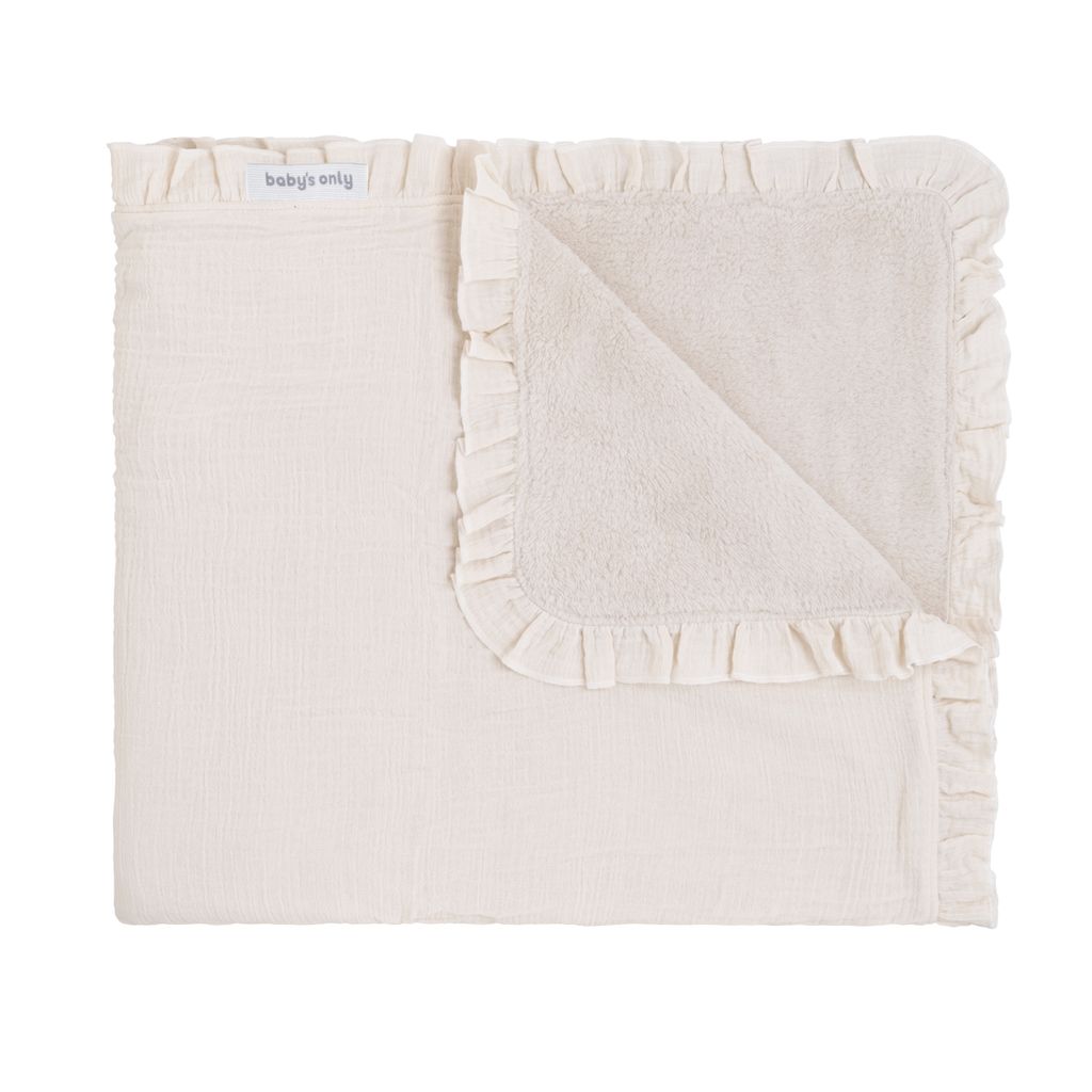 Baby's Only Babydecke Teddyfutter Calm - Warm Linen - 70x95 cm