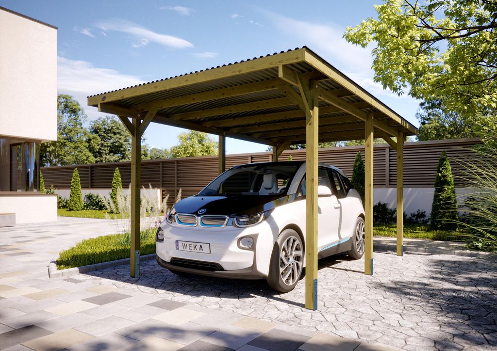 Einzelcarport 606 Gr.1 B x T x H 300 x 500 x 235 Produktbild 