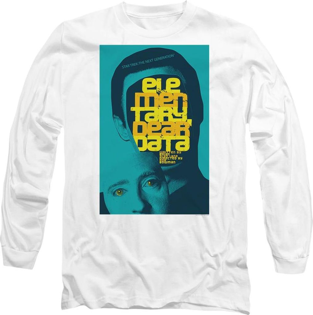 Star Trek - "The Next Generation Season 2 Episode 3" T-Shirt für Herren/Damen Uni TV9842 (L) (Weiß)