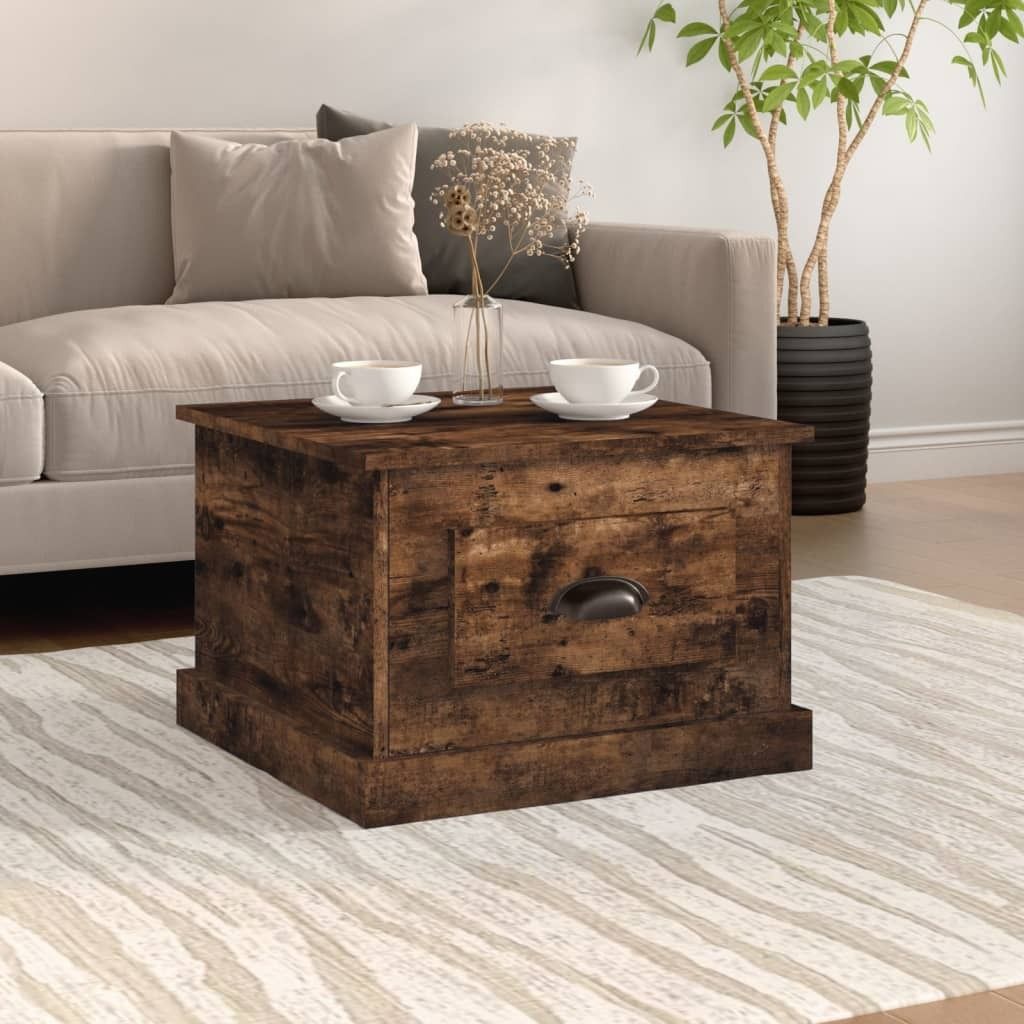 Möbel Couchtisch Räuchereiche 50x50x35 cm Holzwerkstoff - Couchtische 816253