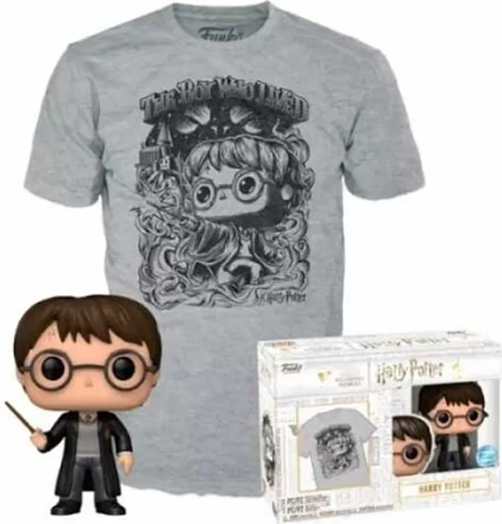 Tee-shirt Harry Potter POP Tee avec Figurine de Collection en Taille L