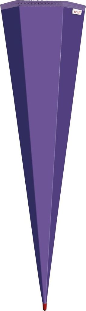 Schultüten-Rohling zum Basteln lila - 85 cm 6-eckig - mit Produktbild 