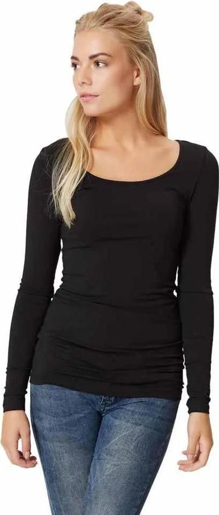 Vero Moda My Soft Langarm-t-shirt Schwarz XL Damen Schwarz XL