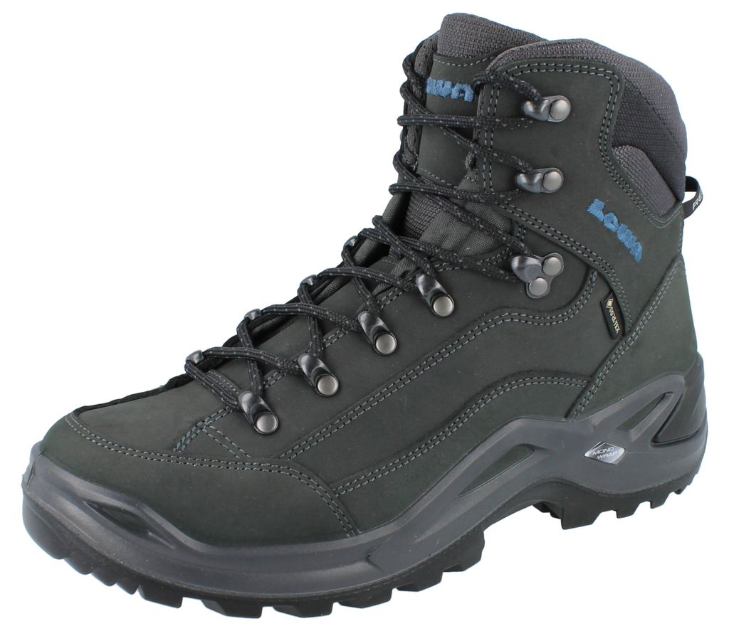LOWA Renegade GTX Mid anthrazit stahlblau - Größe: UK 9,5 Produktbild 