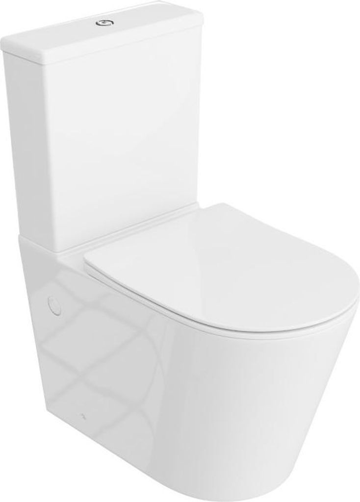 Lavita | WC Kompakt - Anton 2.0 Kompakttoilette - Weiß - Produktbild 