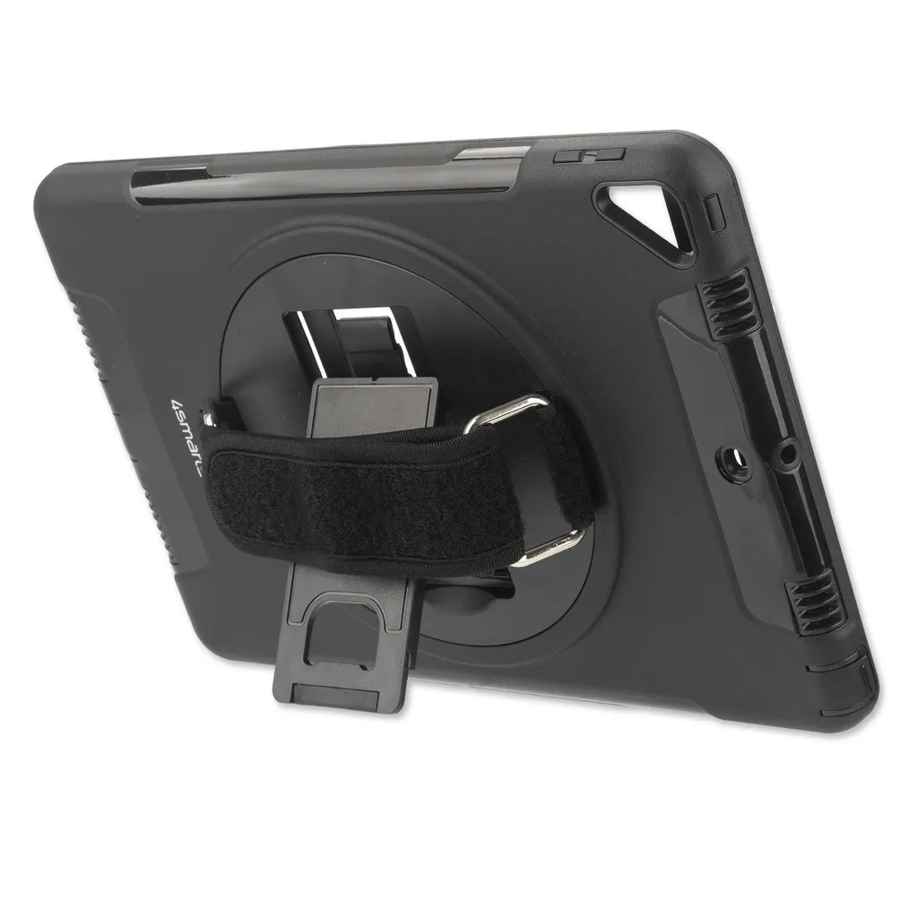 Coque tablette anti-dérapante 4smarts GRIP sangle de maintien arrière