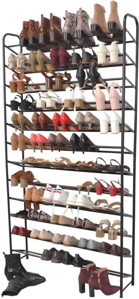 Schuhregal in schwarz (für ca. 50 Paar Schuhe)