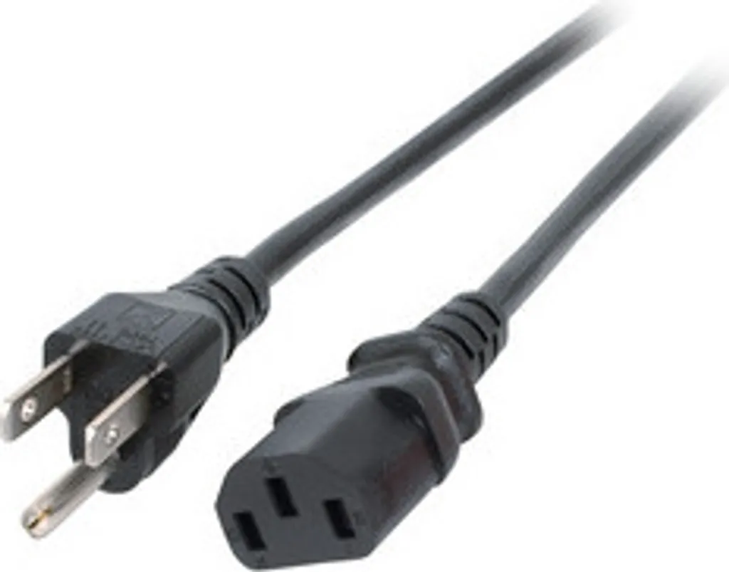 Câble Secteur 3SJT AWG14 Professionnel USA NEMA 5-15P vers C13 1,8m