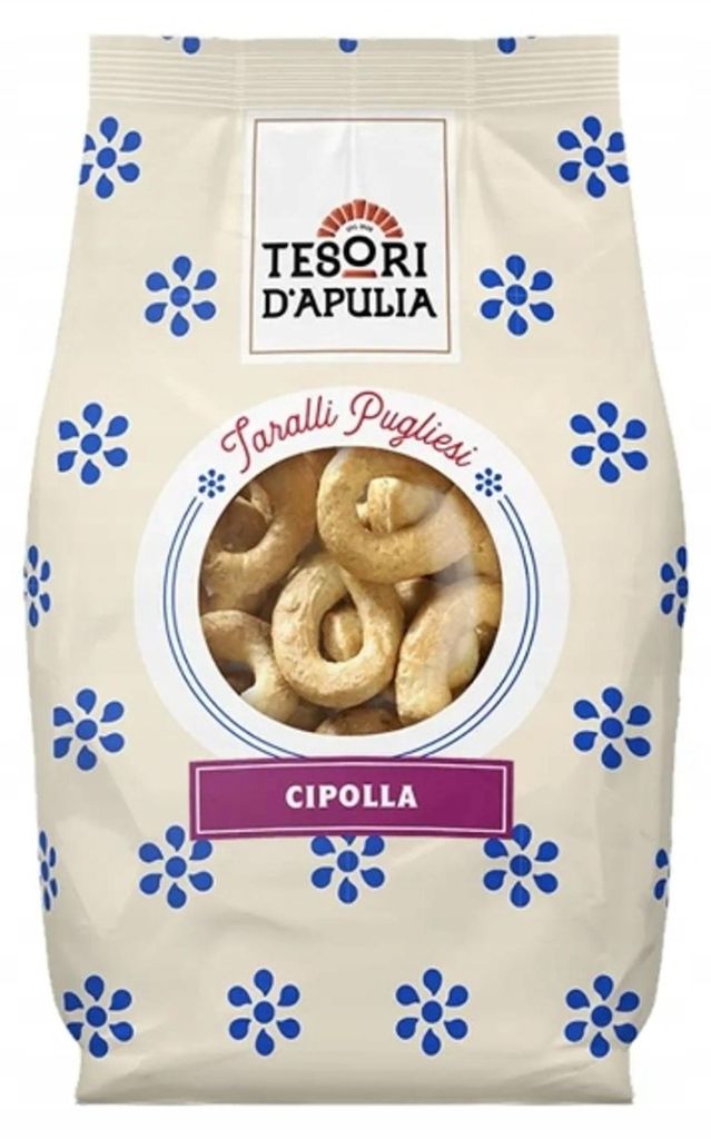 Taralli à l'oignon, 400 g, Tesori d'Apulia Image du produit 