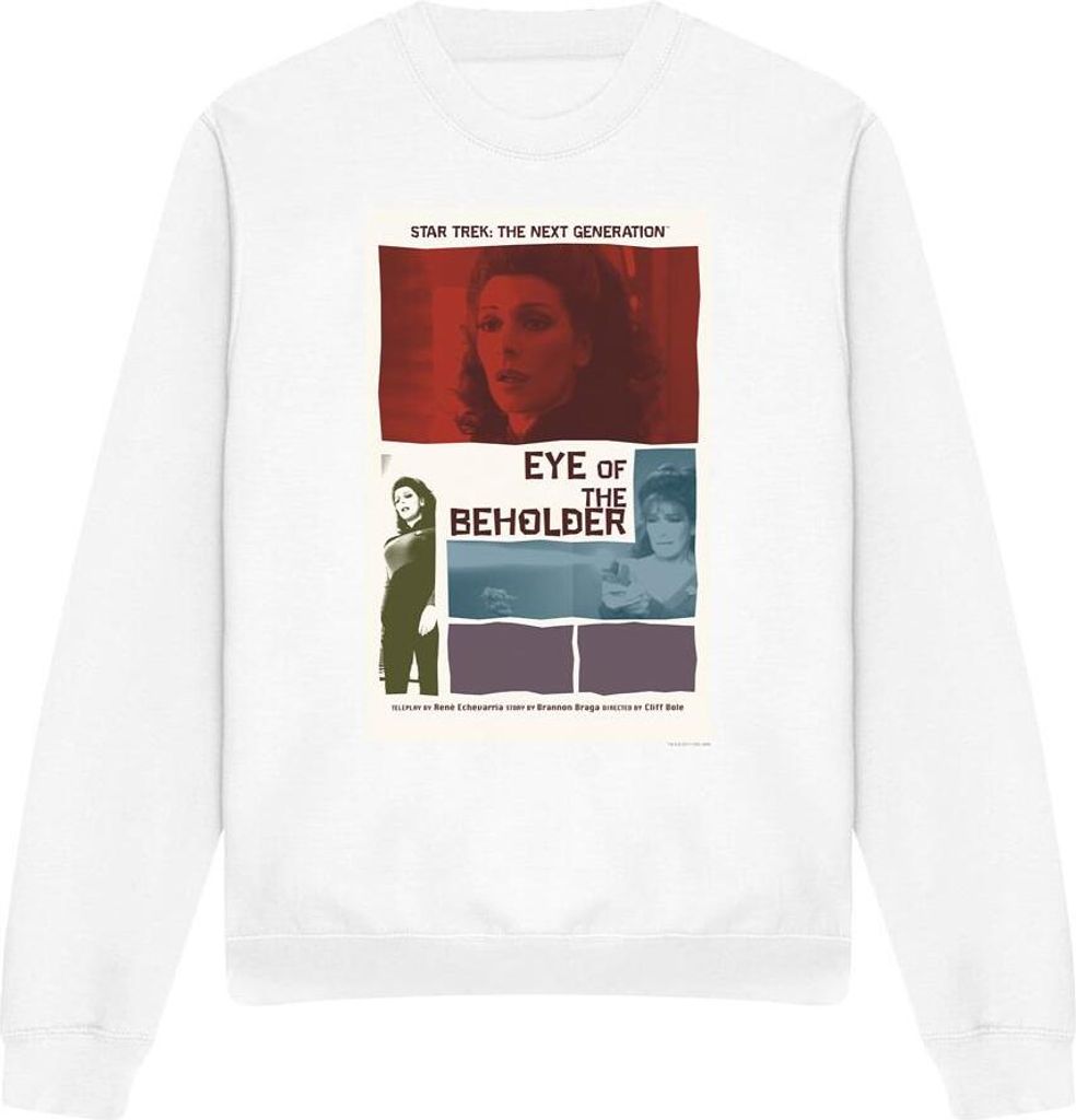 Star Trek - "The Next Generation Season 7 Episode 18" Sweatshirt für Herren/Damen Uni TV12010 (XXL) (Weiß)