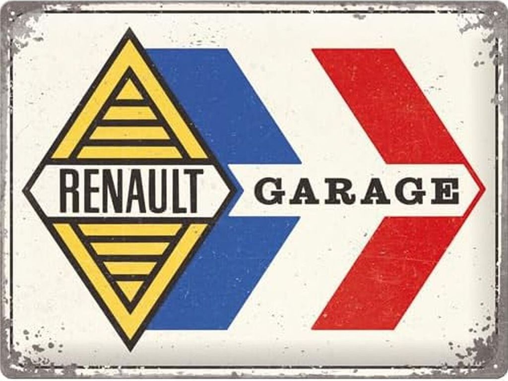 Nostalgic-Art - Blechschild 30 x 40 cm - Renault – Garage