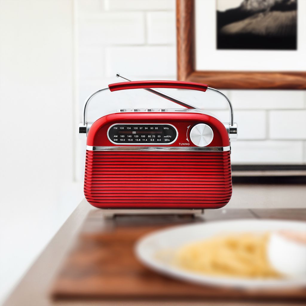 Retro rádio reproduktor Vintage rádio 1200 mAh přenosné FM Obrázek produktu 4