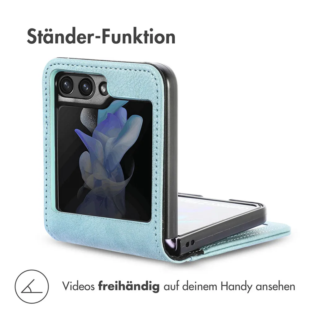 imoshion Custodia a libro Samsung Galaxy Z Flip 5 - Azzurro - 3