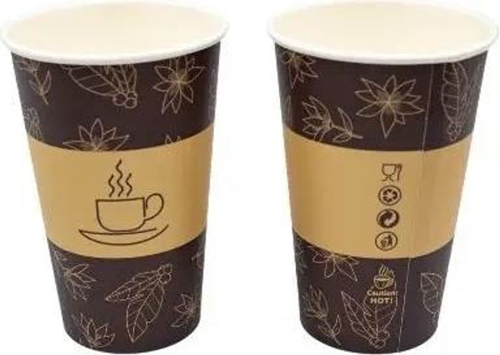 Dispersionsbecher aus Papier, 450 ml, Durchmesser 90 mm, 50 Stück.