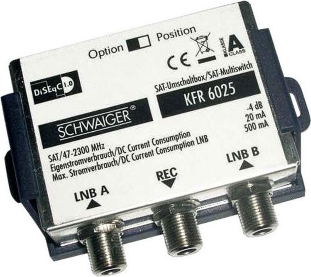 Schwaiger KFR6025531, 2 vstupy/vstupov, 1 výstupy/výstupov, Obrázok produktu 