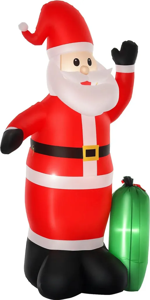 Père Noël Gonflable Extérieur 2m40 pour Décorer Jardin et Façade de Maison
