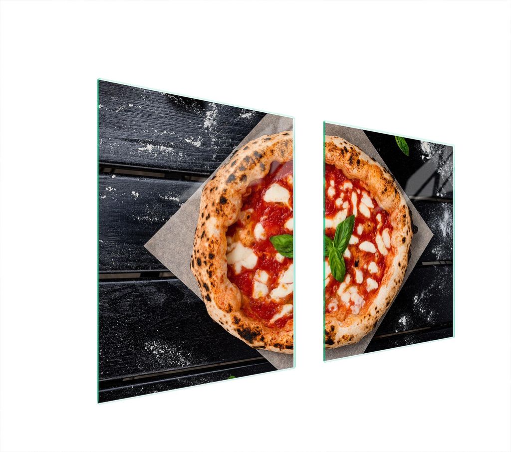 Glas-Schutzplatte Für Herd 85X52 Pizza