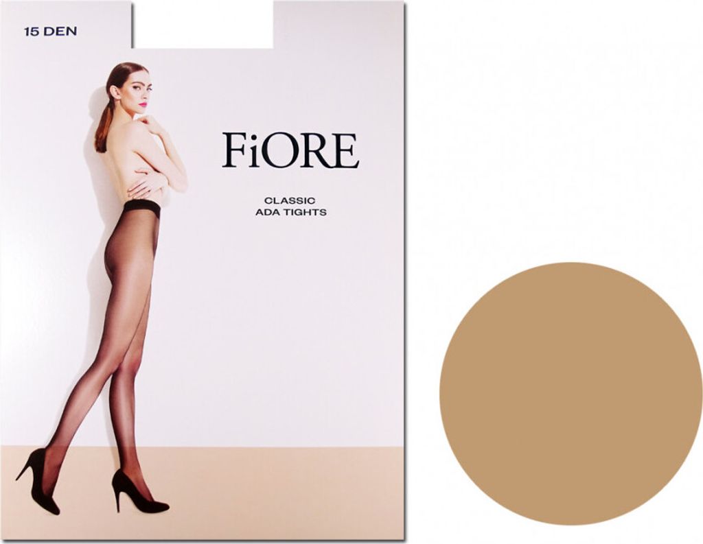 Dünne halbmatte Damenstrumpfhose 15 den Ada Licht Natürlich 3