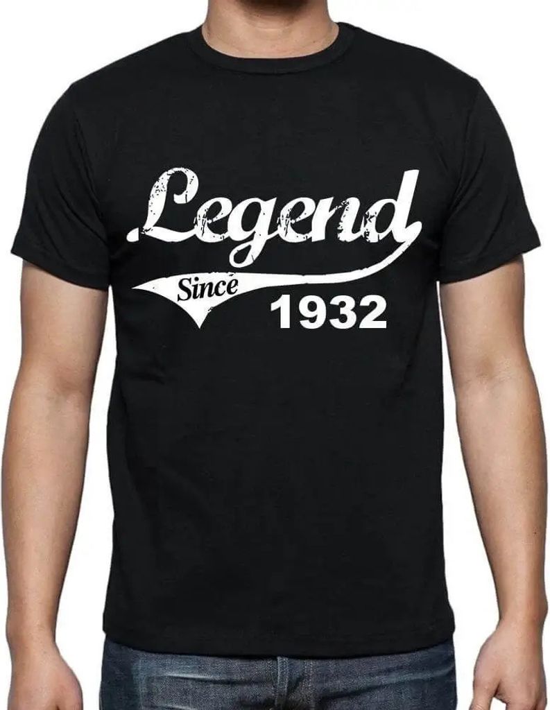 Herren Grafik T-Shirt Legende seit 1932 – Legend Since 1932 – Geschenk 92. Geburtstag Jahrestag 92 Jahre Jubiläum 92 Jährige Mann Jahrgang 1932