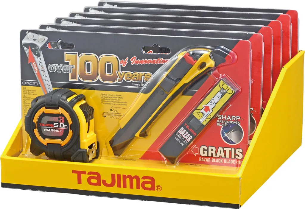 Set d'Outillage de Mesure et Découpe - Mètre Ruban et Cutter Universel - 8