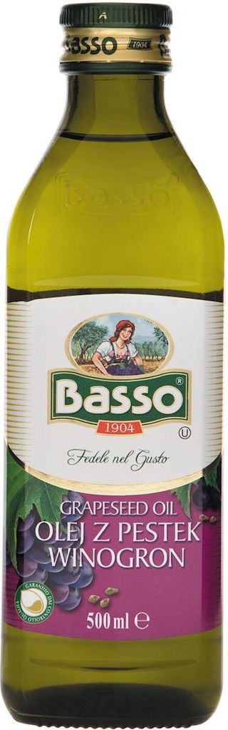 Basso Traubenkernöl, mild im Geschmack, 500 ml