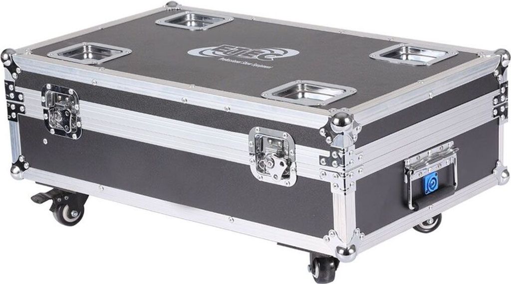 Flightcase 8in1 passend für ETEC Akku LED Par Scheinwerfer E412 mit Ladevorrichtung