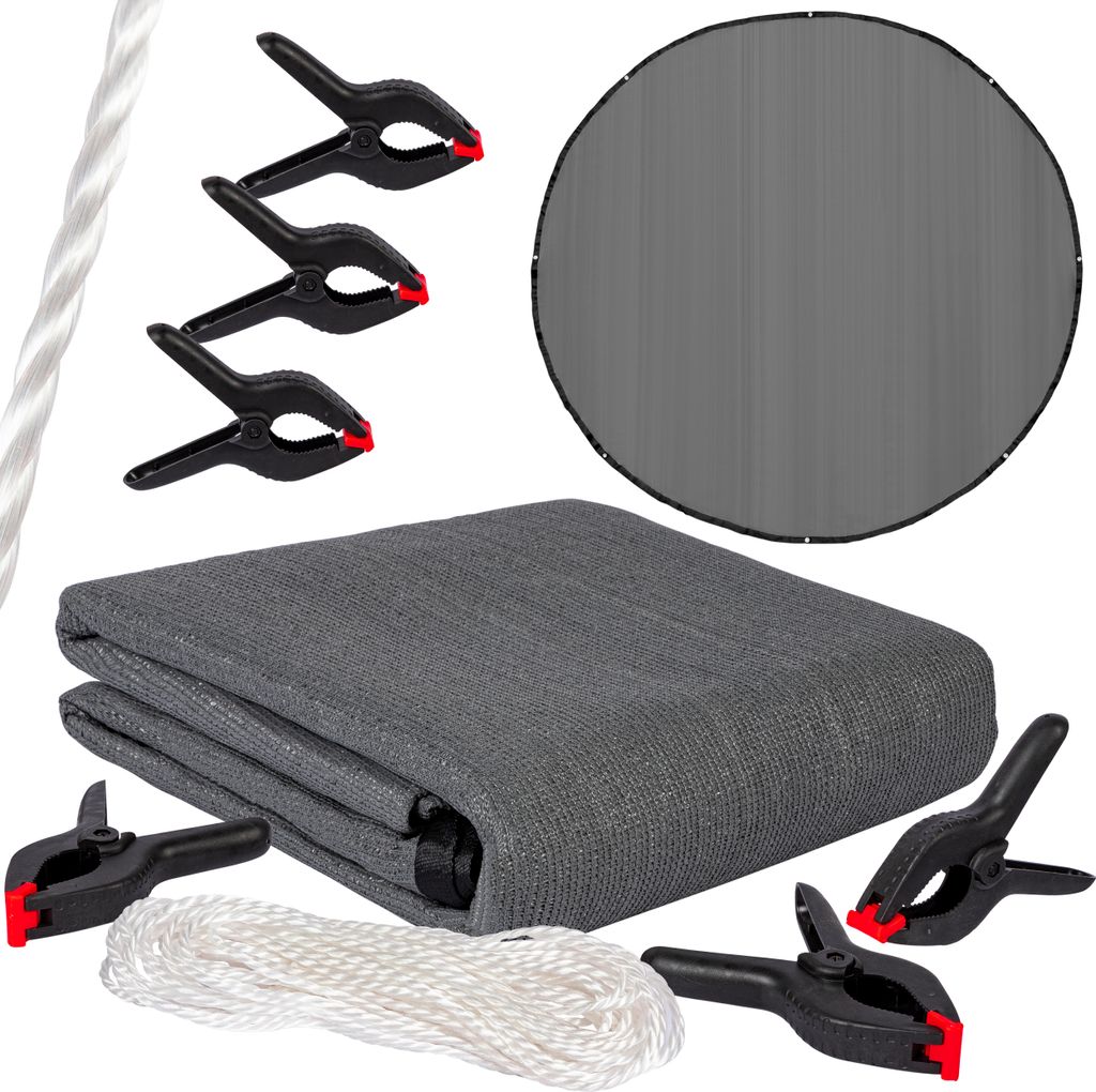 ONVAYA® Trampolin Sonnensegel in Anthrazit | Neues Modell | Produktbild 1