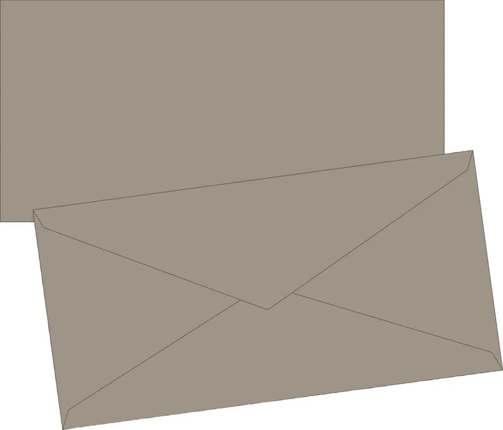 Enveloppe DIN Long Taupe pour Faire-part et Invitations Élégantes
