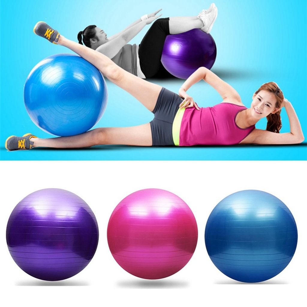 Yoga Ball Yogaball Fitness Therapieball Gymnastikball Soft Pilates Übungsball DE 