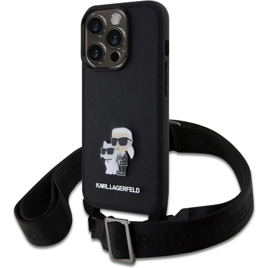 Karl Lagerfeld Saffiano Case Metal Karl and Choupette Produktbild 