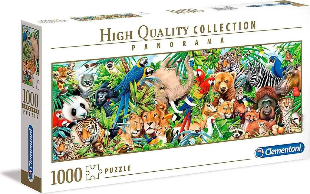 Puzzle 1000 pièces Clementoni Wildlife Panorama : fini les pièces fragiles