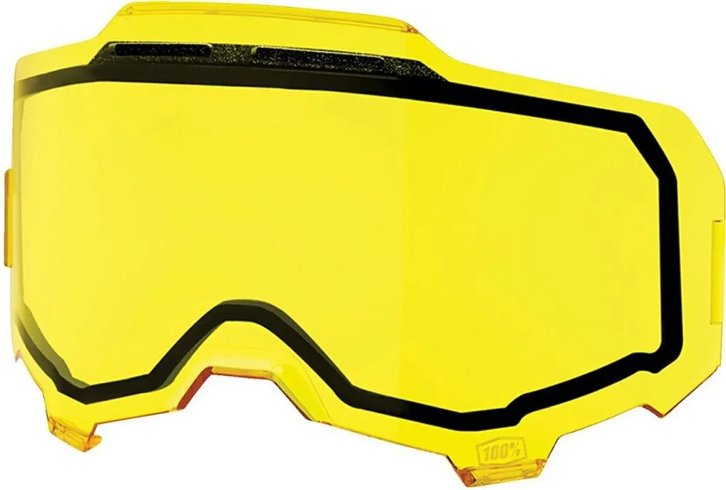 Écran de remplacement 100% Armega Injected Dual Pane Vented Yellow CAT2